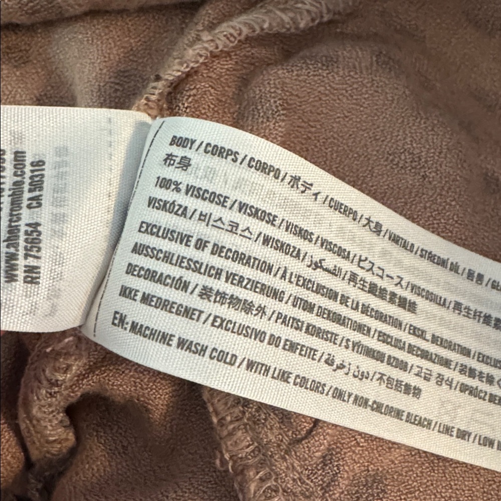 Abercrombie & Fitch Black & Brown Spotted Mini Wrap Skirt Size M - Picture 11 of 14
